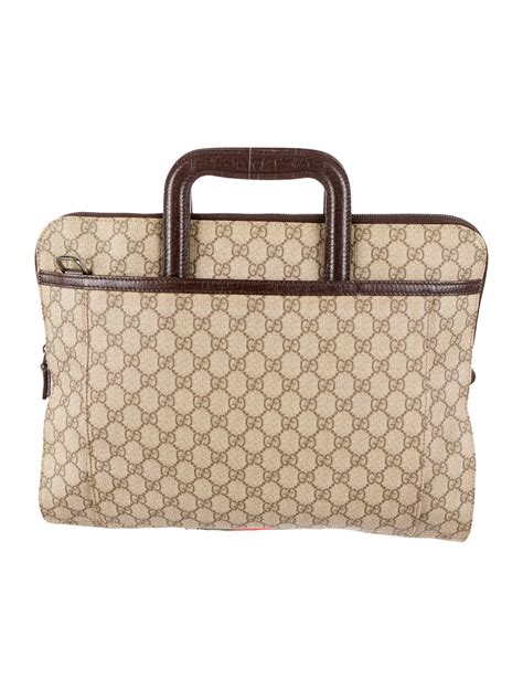 computer case gucci|Gucci rolling laptop bag.